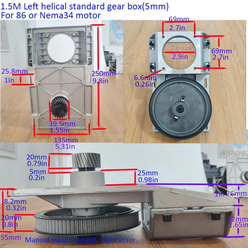 Integrated Gearbox 1.5M left Helical