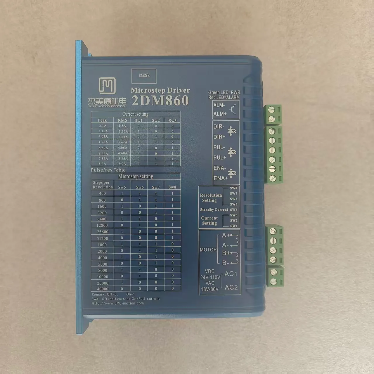 杰美康驱动器和电机 jmc Microstep driver 2DM860