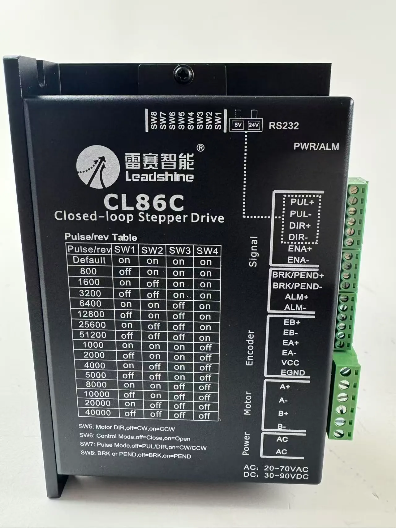雷赛电机驱动 Leadshine closed loop stepper driver CL86C 详情图 4