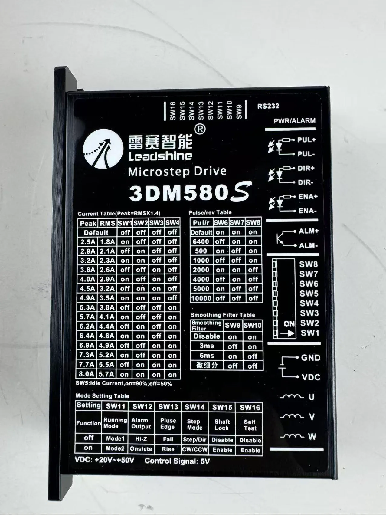雷赛电机驱动 Leadshine microstep driver 3dm580s 详情图 5