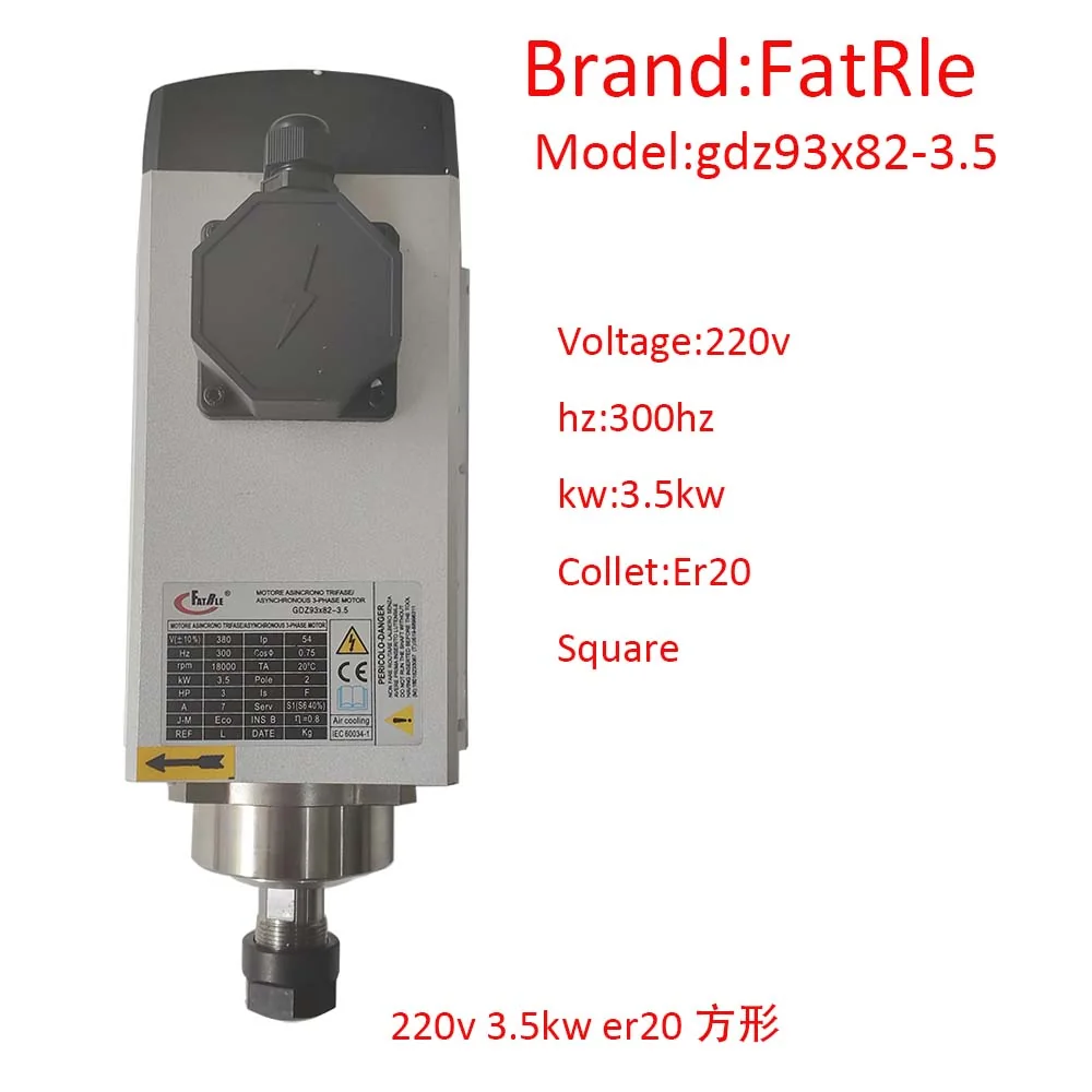 Fatelai GDZ93X82-3.5 3.5kW Air-cooled Spindle