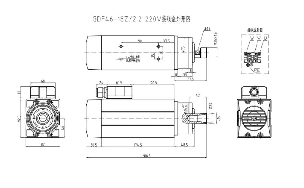 GDF37-18Z 2.2KW detail photo 7