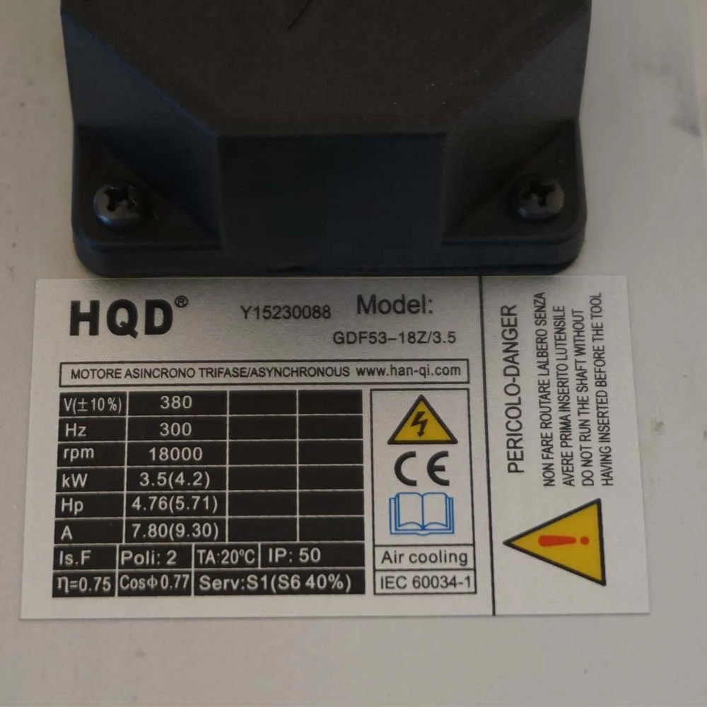 GDF53-18Z 3.5 380V with flange detail photo 2