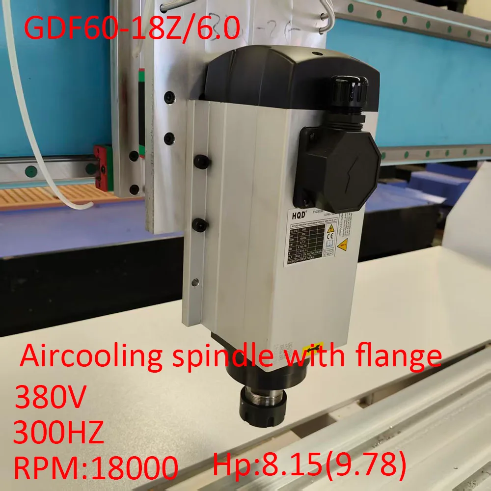 HQD GDF60-18Z 6kW Air-cooled Spindle detail photo 2