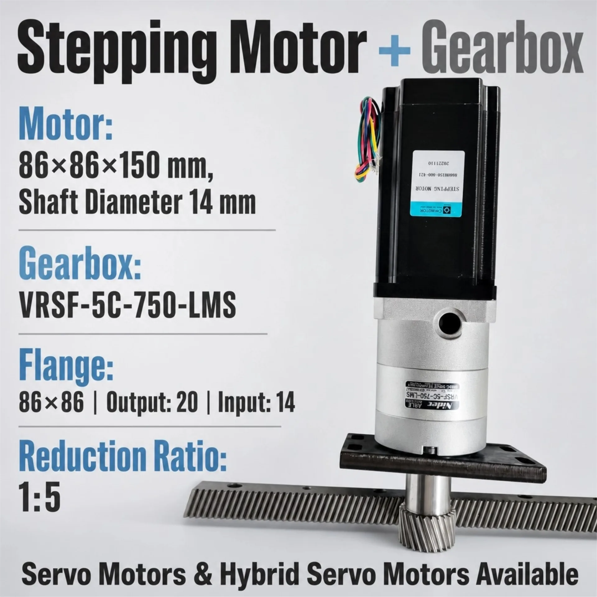NIDEC VRSF-5C Gearbox & 86BHH150 Motor Transmission Kit