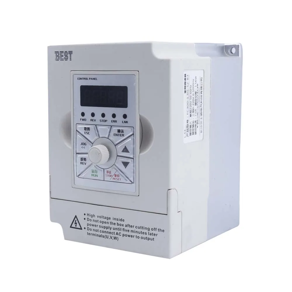 BEST FC300-1.5G-S2-B3 1.5kW Single-Phase 220V VFD Inverter for CNC Router detail photo 2