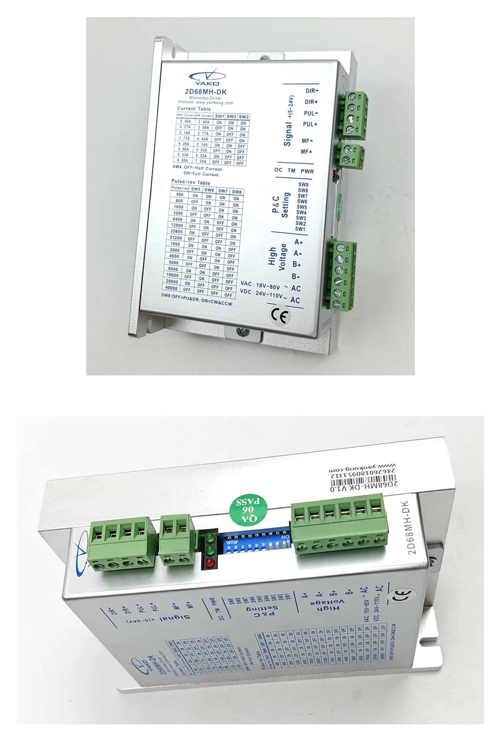 YAKO 2D68MH-DK Two-phase Digital Stepper Driver detail photo 3
