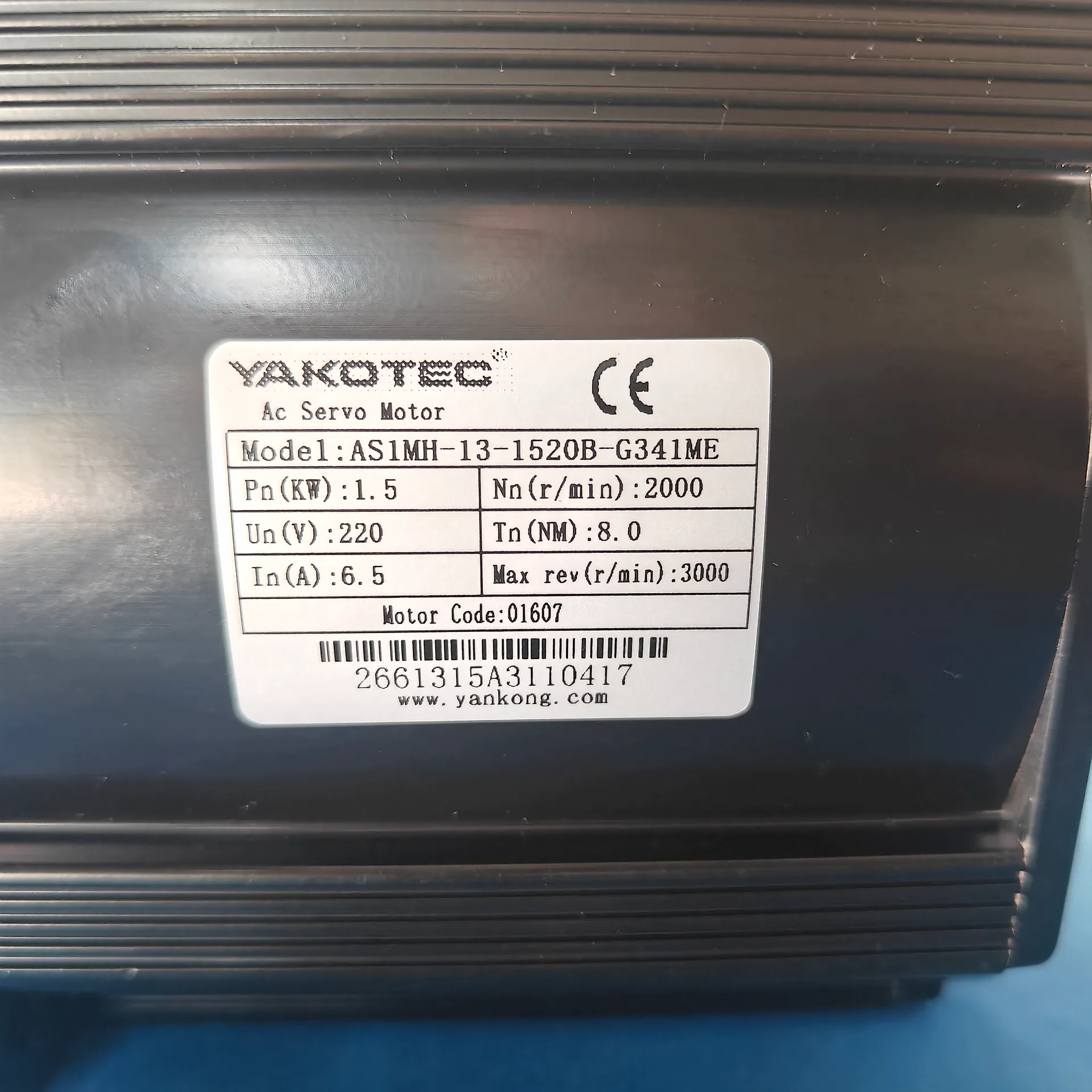 研控电机驱动 YAKO AS1MH-13-1520B-G341ME motor with brake 详情图 8